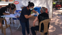 Cengiz Topel Meydanı’nda aşı yapılıyor