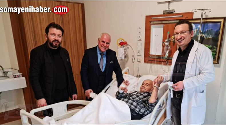 Başkanlar hasta ziyaretinde