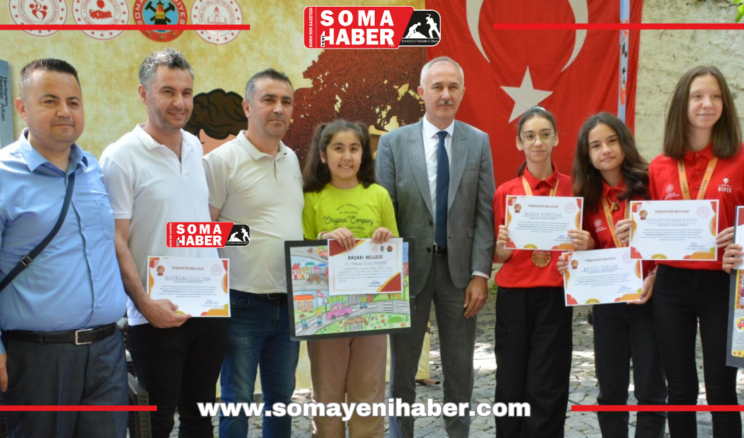 Soma’dan çıkan Türkiye 3.leri onurlandırıldı