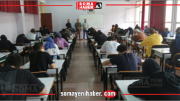Soma’da Üniversiteye hazırlanan öğrencilerle YKS provası yapıldı