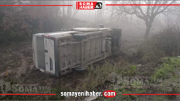 Savaştepe Soma yolunda kaza 16 yaralı